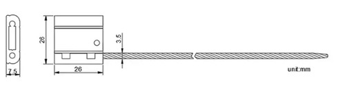Diagrama de medidas PLOCKSEAL C104