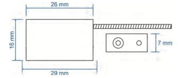 Diagrama de medidas PLOCKSEAL Forçа Lock