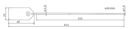 Diagrama de medidas PLOCKSEAL P102